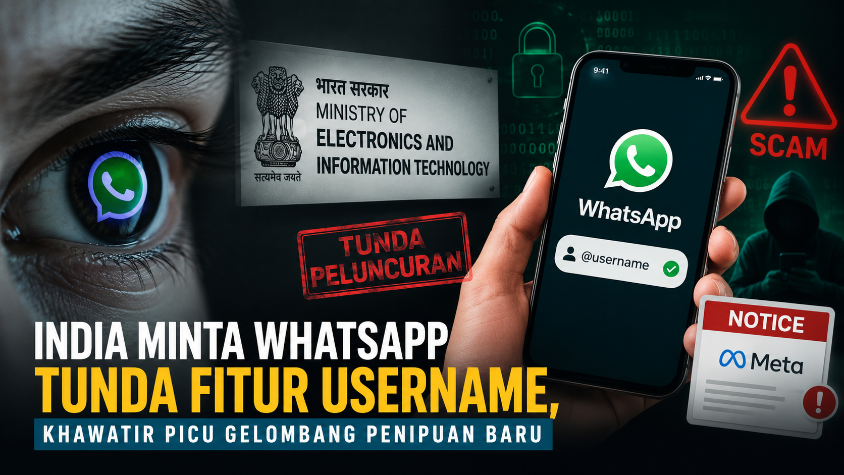 WhatsApp Username India Ditunda, Pemerintah Khawatir Picu Penipuan Digital